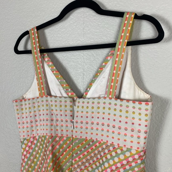 Multicolor Striped and Polka Dot Dress - Picture 5 of 7